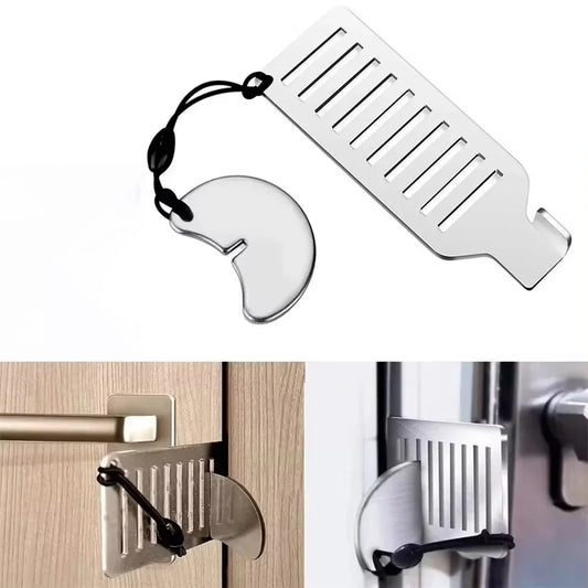 Verrou de porte portable en acier inoxydable